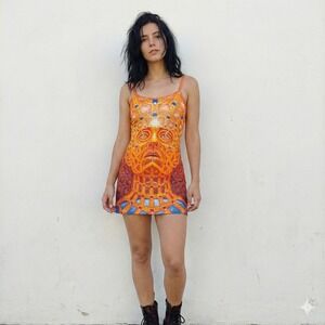 Alex Grey Dress Womens XS Vision Lab CoSM Collection Psychedelic Tool Art Rave